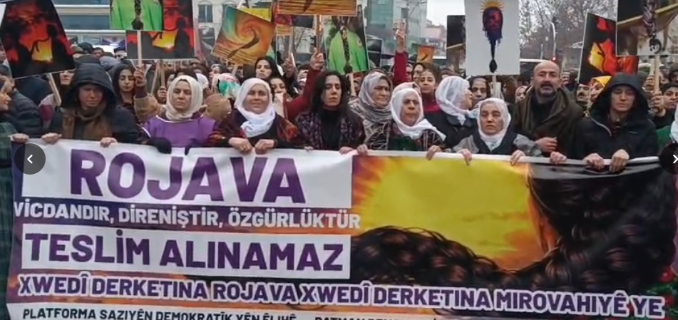 Batman’da Rojava’ya Destek Yuruyusu (2)