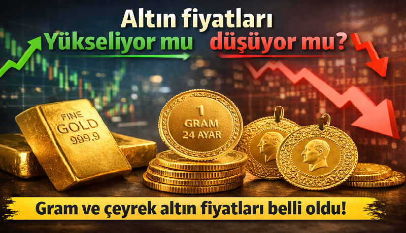 Altın fiyatları yükseliyor mu düşüyor mu Gram ve çeyrek altın fiyatları belli oldu 31 Mart 2026