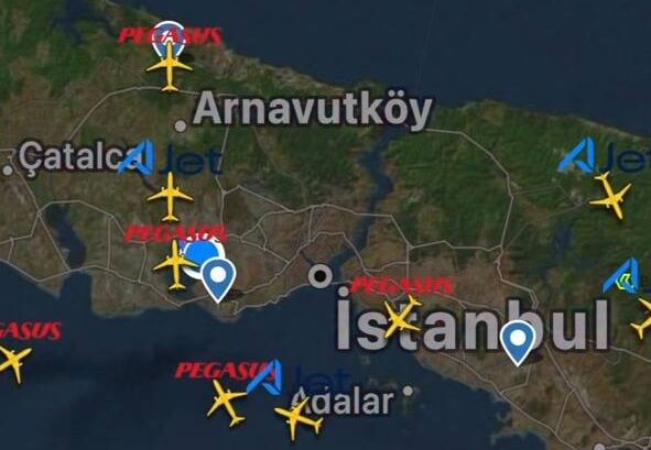 İstanbul'da Şiddetli Yağış Krizi 42 Uçak Sabiha Gökçen'e İnemedi1