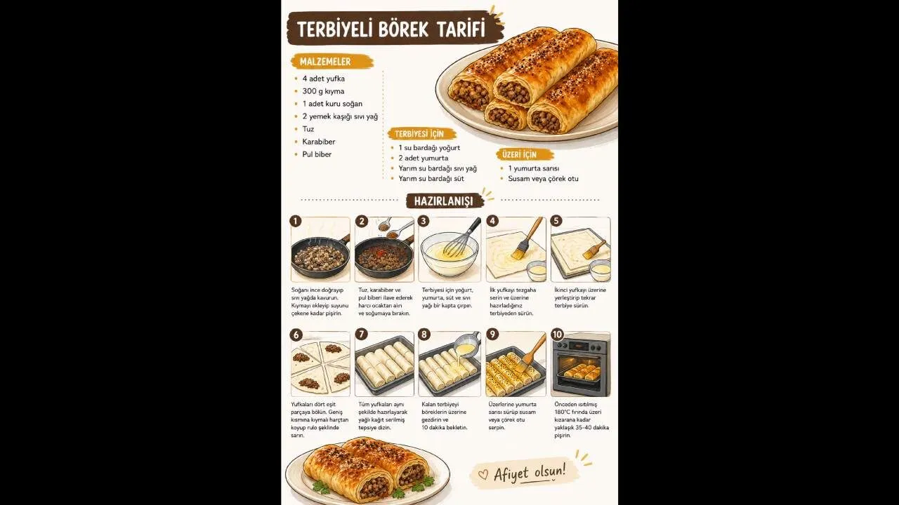 Gelinim Mutfakta Terbiyeli Borek Tarifi Terbiyeli Borek Nasil Yapilir 1