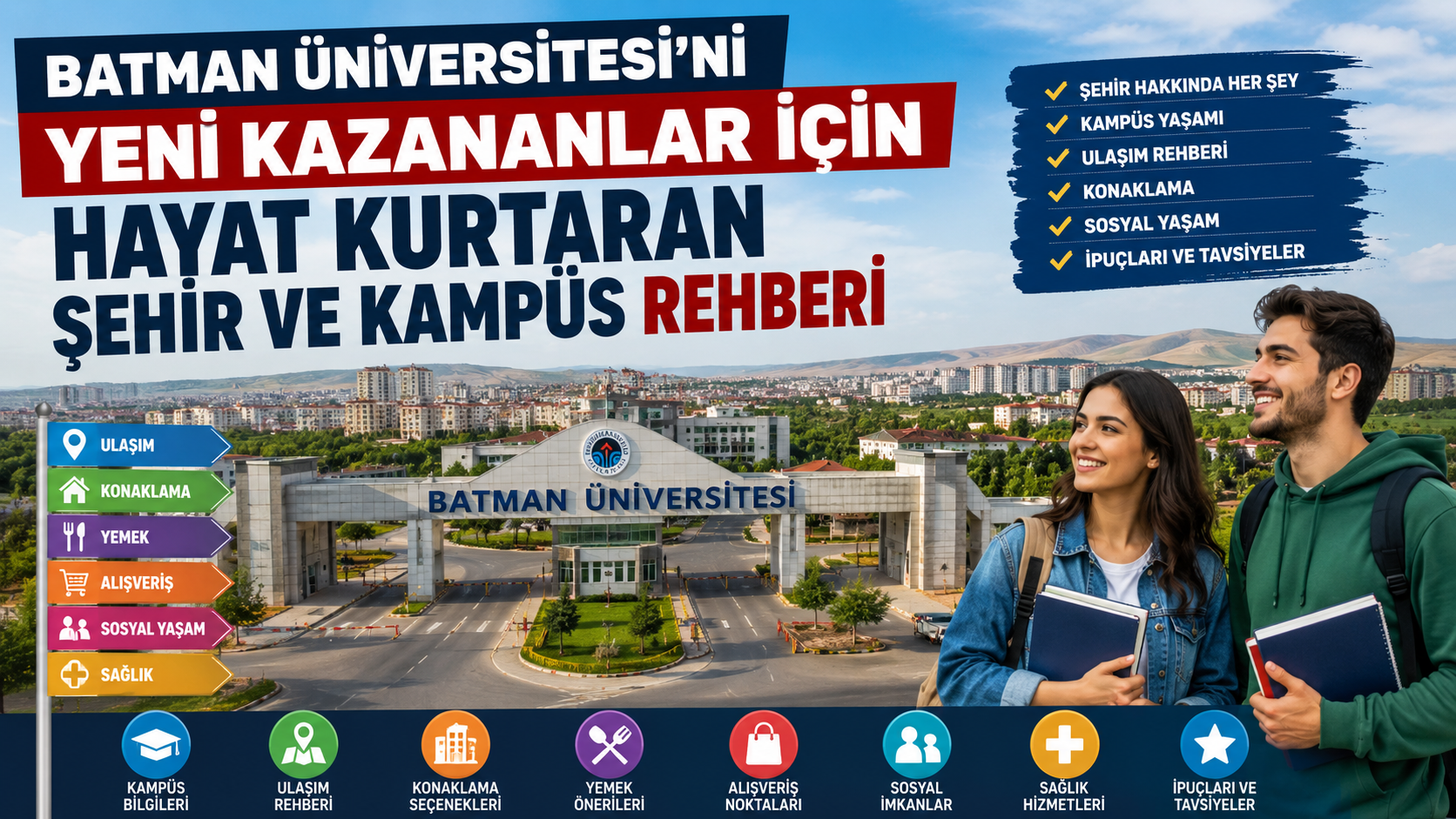 Batman Üniversitesi’ni Yeni Kazananlar İçin Hayat Kurtaran Şehir ve Kampüs Rehberi