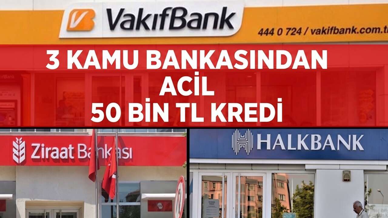 Kamu Bankasından Dev Adım: 50 Bin TL Acil İhtiyaç Kredisi Destek Paketi Başladı