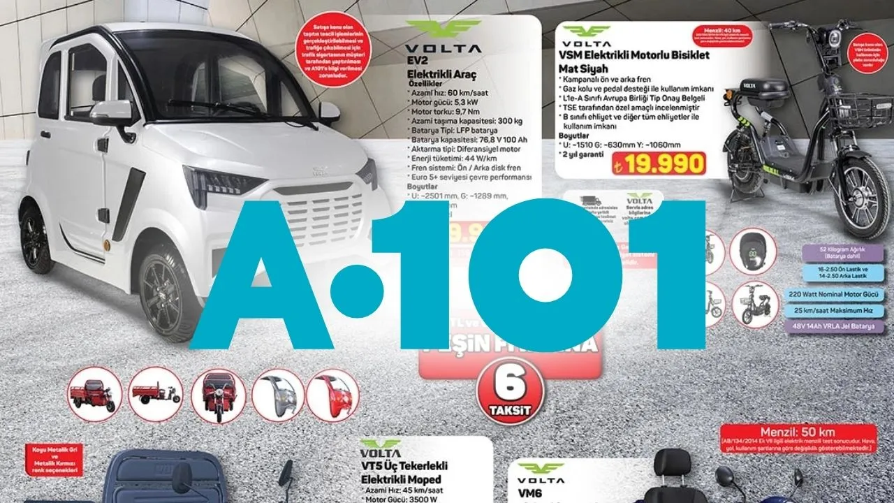 Volta EV2 elektrikli araç fiyatı ne kadar? A101 araba kaç TL?