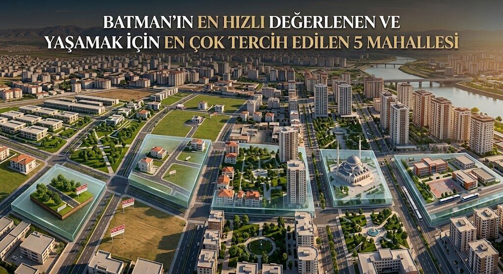 Batman’ın En Hızlı Değerlenen ve Yaşamak İçin En Çok Tercih Edilen 5 Mahallesi