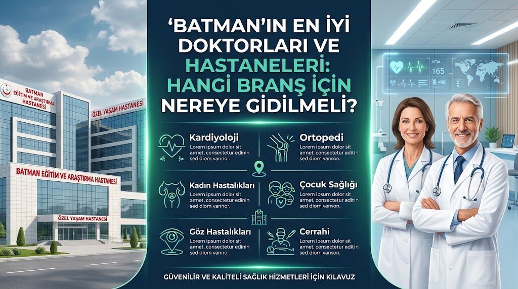 Batman’ın En İyi Doktorları ve Hastaneleri: Hangi Branş İçin Nereye Gidilmeli?
