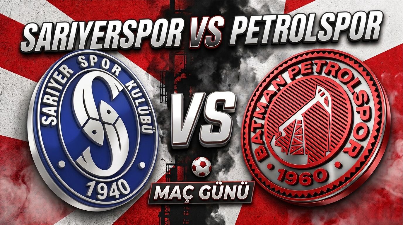 Sarıyerspor- Batman Petrolspor maçı ne zaman, saat kaçta? TRT Spor’dan canlı yayınlanacak