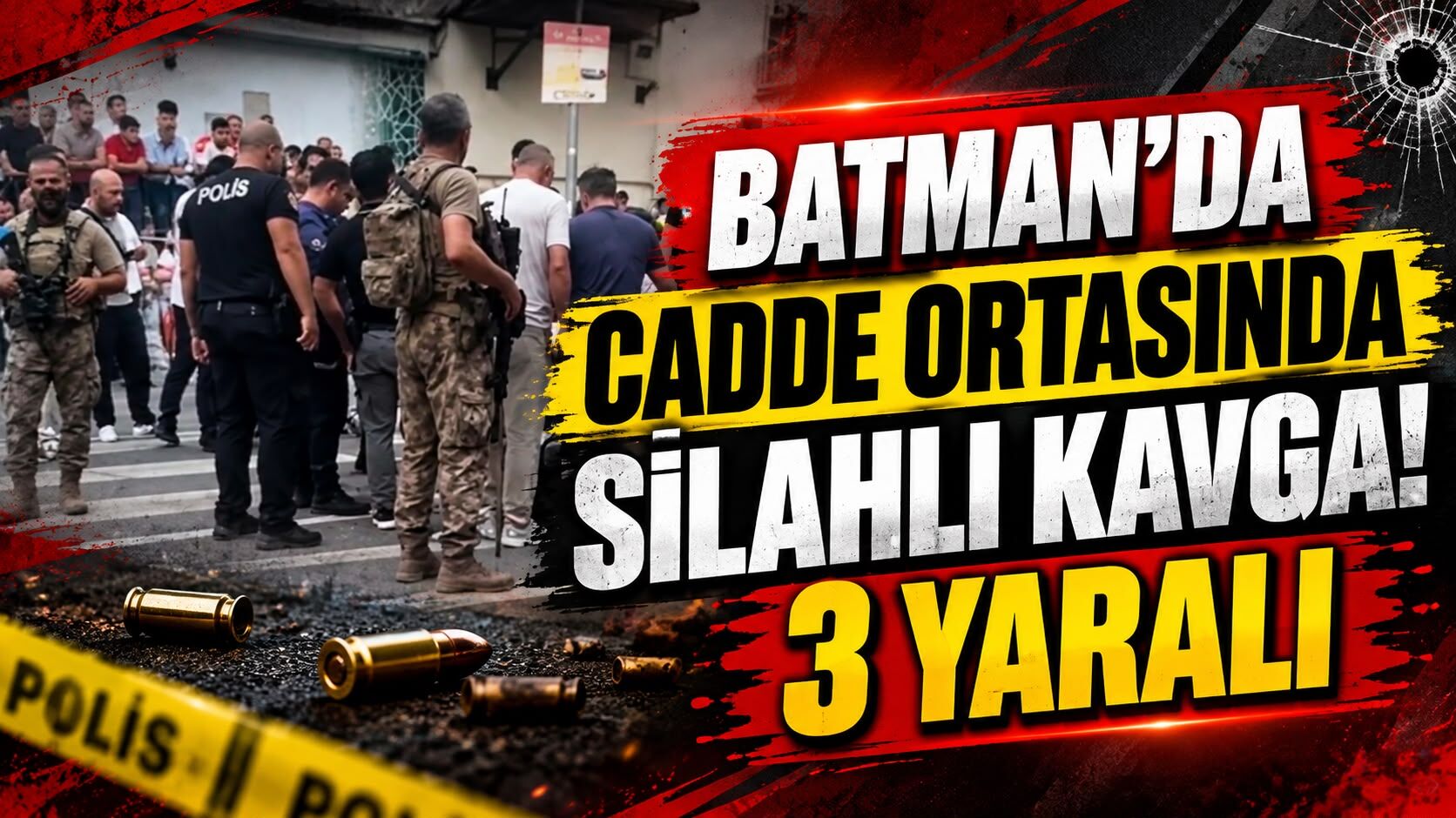 Batman’da Cadde Ortasında Silahlı Kavga! 3 Yaralı