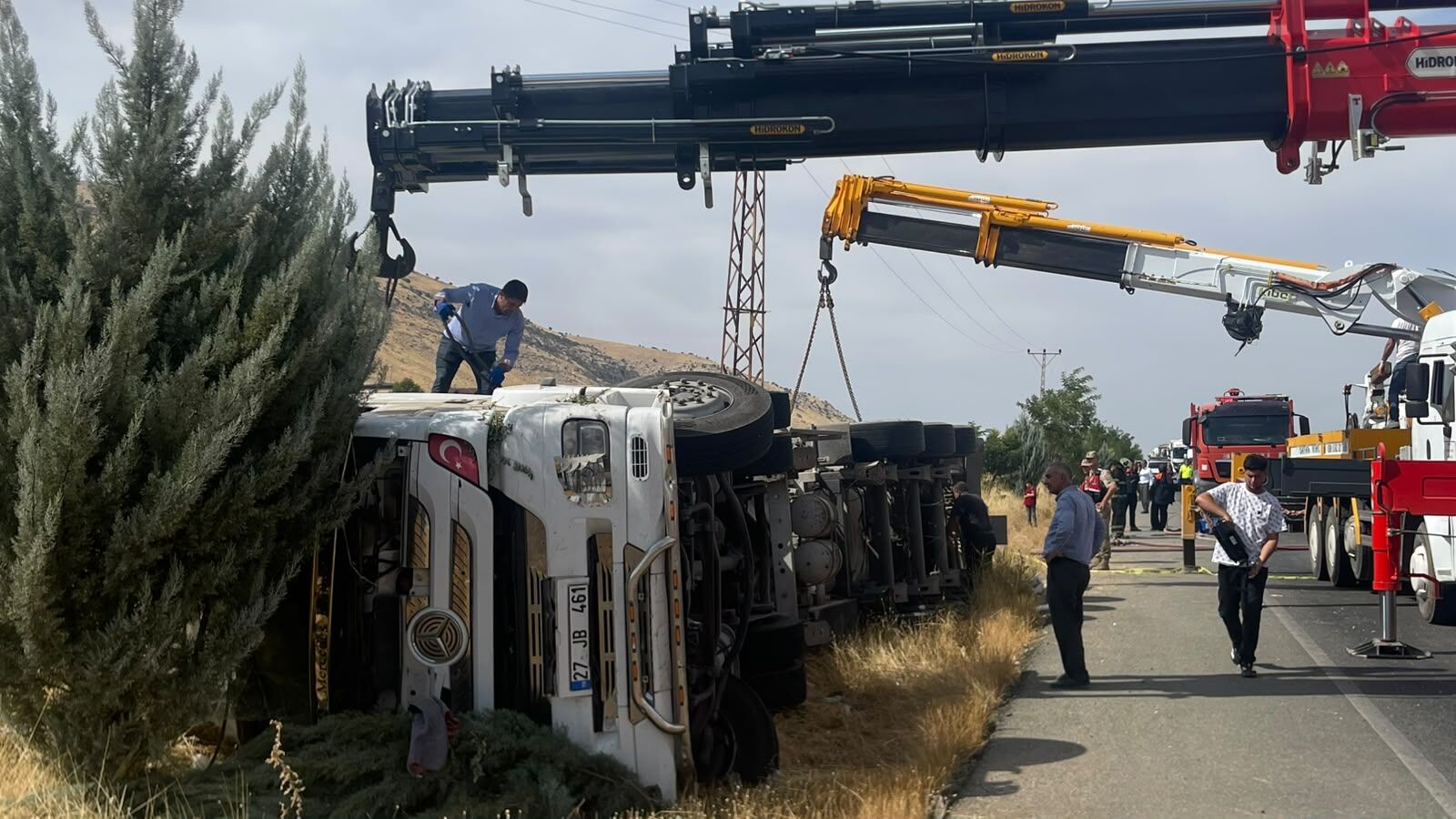 Boş Tanker Demirbilek’te Yan Yattı