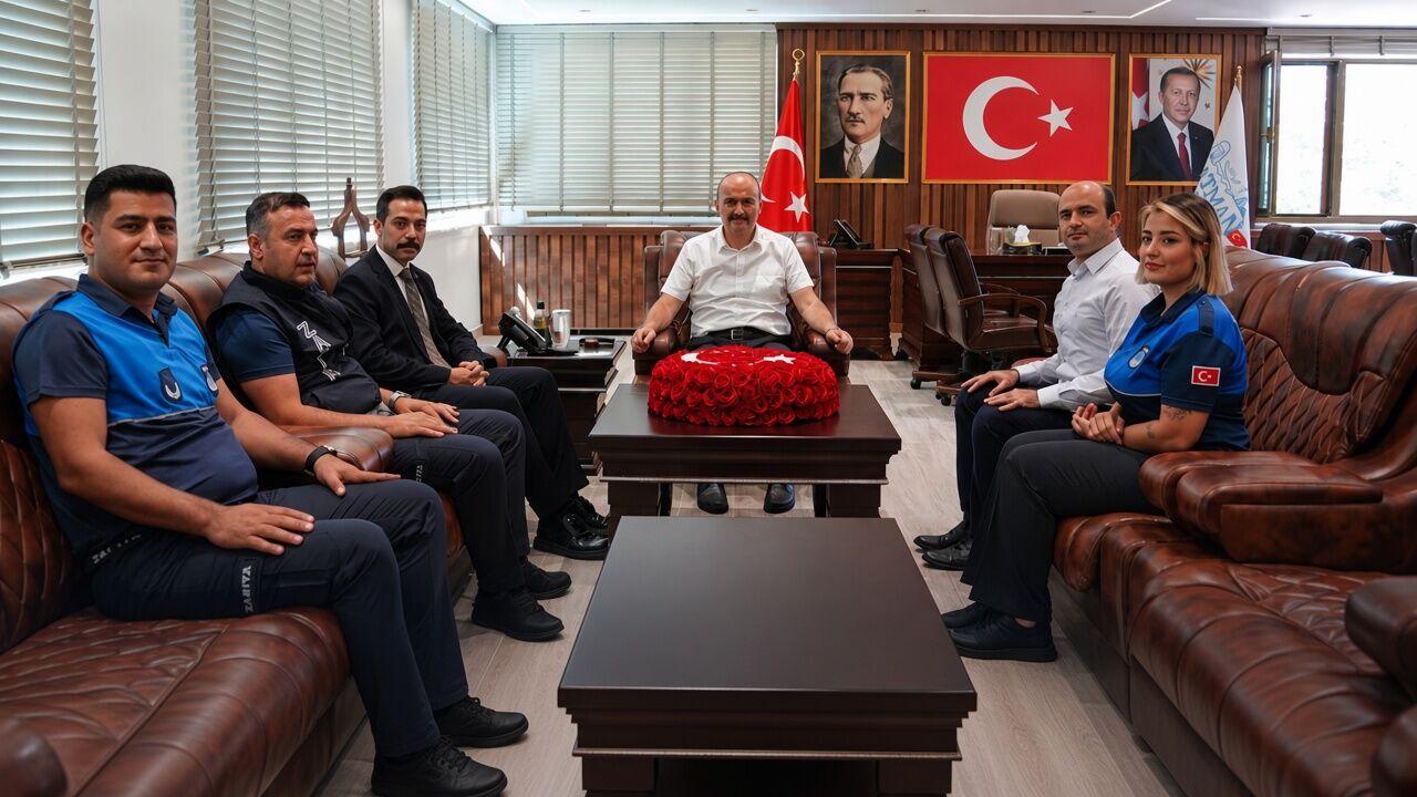 Batman’da 1-7 Eylül Zabıta Haftası Kapsamında Belediye Zabıta Ekiplerinden Valilik Makamına Anlamlı Ziyaret