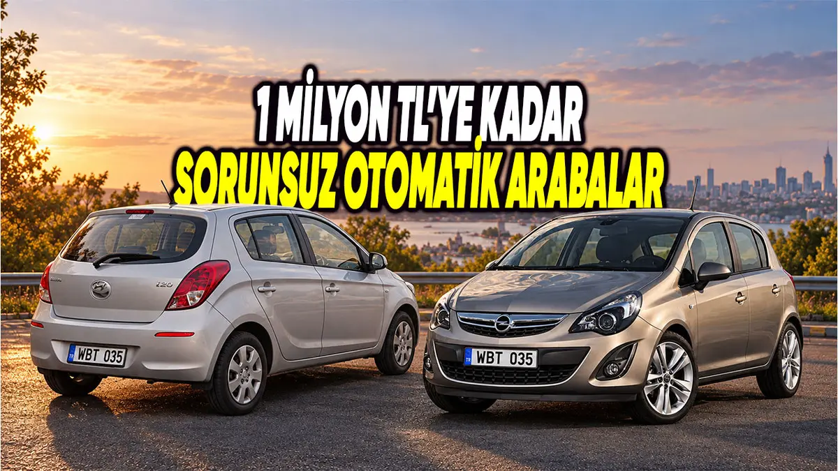 1 Milyon TL’ye Kadar Alınabilecek En Sağlam Otomatik Vitesli İkinci El Otomobiller!
