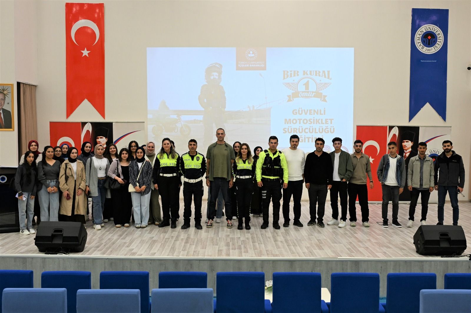 Batman Üniversitesi’nde Motosiklet Sürücülerine Hayati Uyarılar! (1)