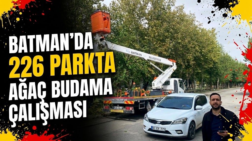 Batman’da 226 Parkta Ağaç Budama Çalışması