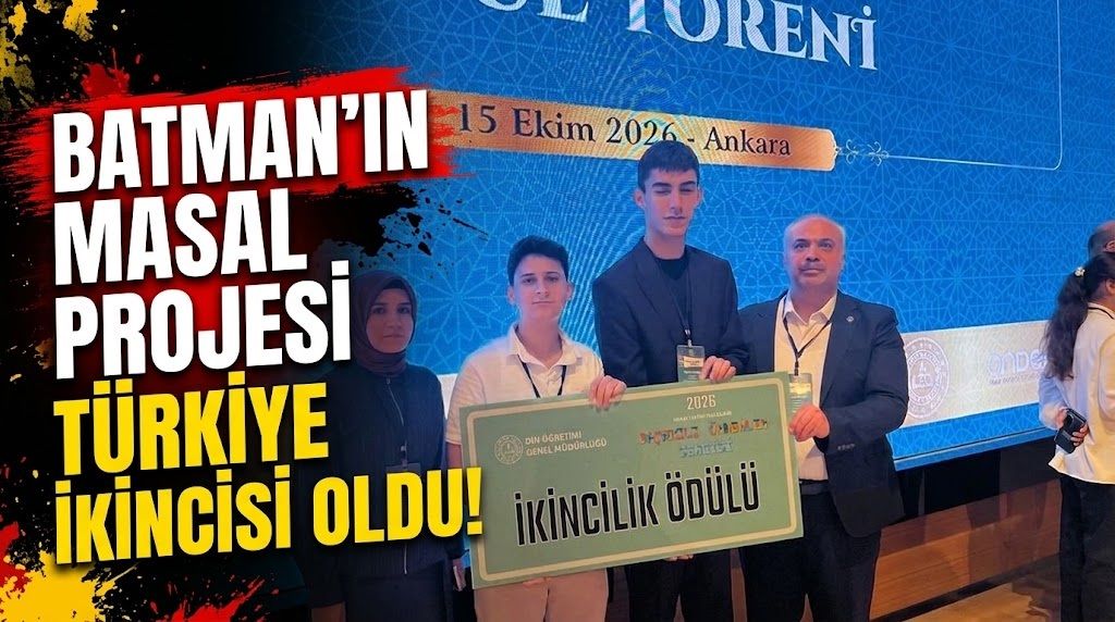 Batman’ın Masal Projesi Türkiye İkincisi Oldu!