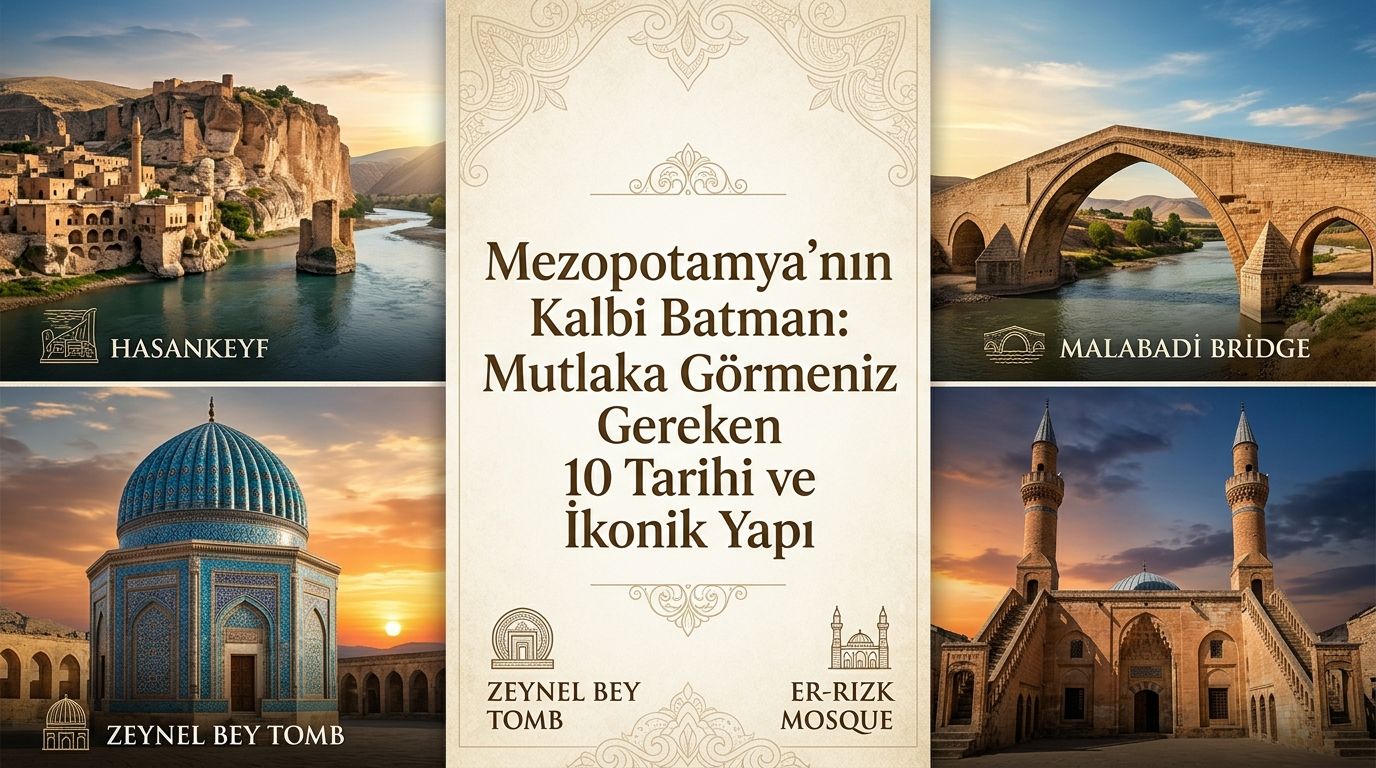 Mezopotamya’nın Kalbi Batman: Mutlaka Görmeniz Gereken 10 Tarihi ve İkonik Yapı