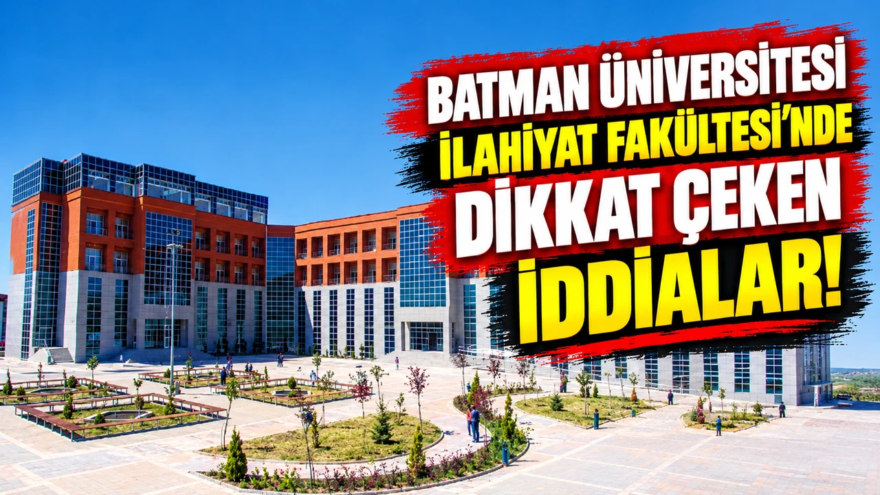 Batman Üniversitesi İlahiyat Fakültesi’nde Dikkat Çeken İddialar!