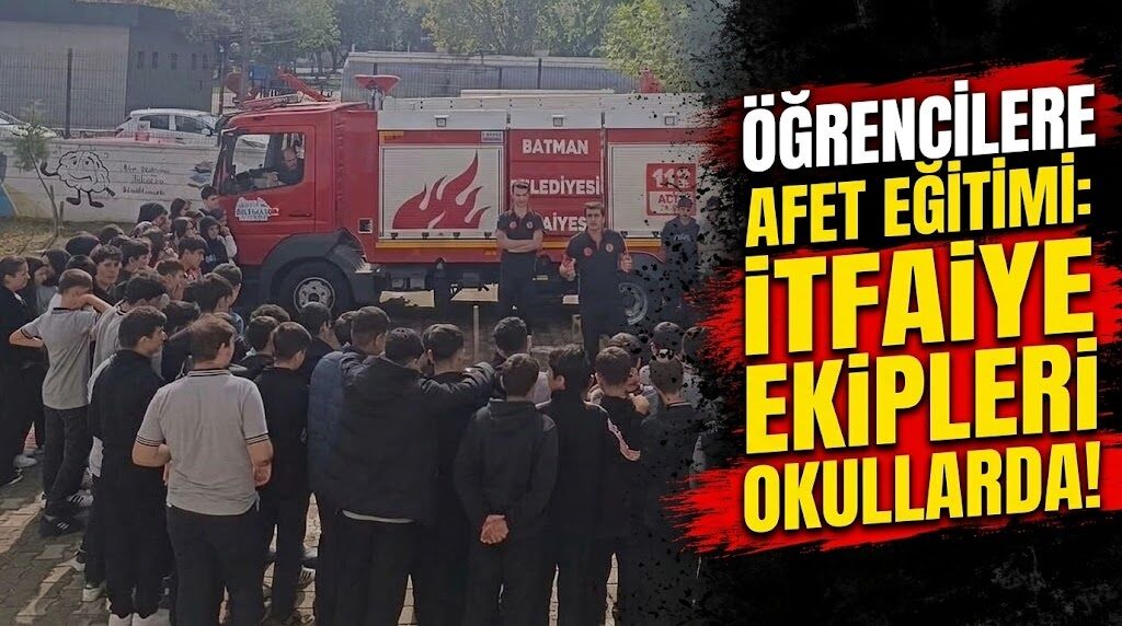 Öğrencilere afet eğitimi: İtfaiye ekipleri okullarda!
