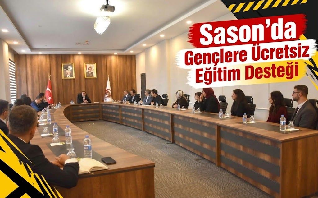 Sason’da Gençlere Ücretsiz Eğitim Desteği