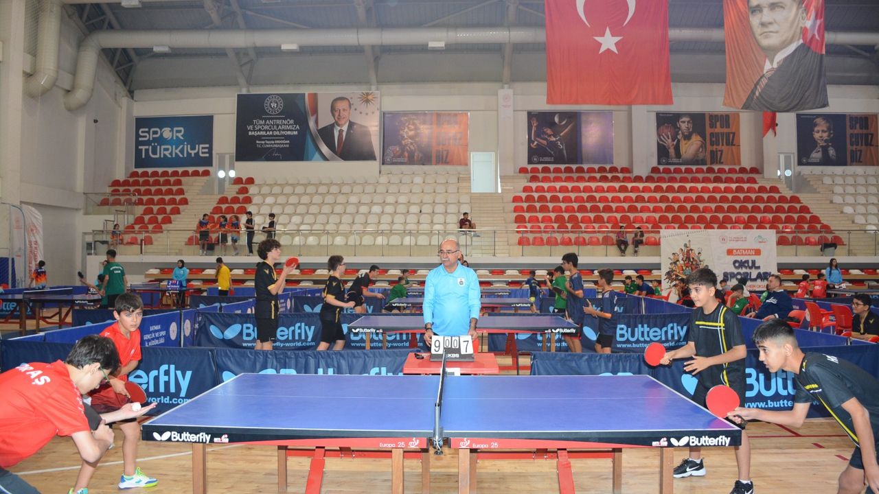 BATMAN’DA MASA TENİSİ BÖLGE HEYECANI