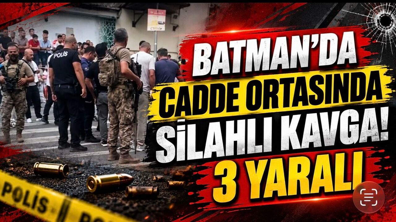 Batman’da silahlı kavga: Yoldan geçenler de vuruldu, 3 yaralı