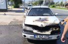 Seyir Halindeki Otomobil Alev Topuna Döndü
