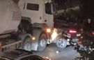 Beton Mikseri Otomobili Metrelerce Sürükledi: 1 Yaralı