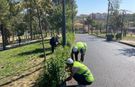 Parklarda eş zamanlı temizlik ve bakım çalışması