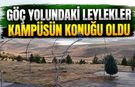 Göç yolundaki leylekler kampüsün konuğu oldu
