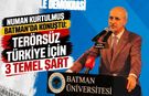 Kurtulmuş Batman’da Konuştu: Terörsüz Türkiye İçin 3 Temel Şart