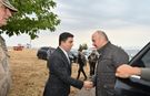 Protokol günün ilk ışıklarıyla sahaya indiler