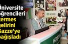 Üniversite öğrencileri kermes gelirini Gazze'ye bağışladı