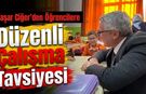Yaşar Ciğer’den Öğrencilere Düzenli Çalışma Tavsiyesi