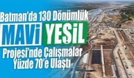 Batman’da 130 Dönümlük Mavi-Yeşil Projesi’nde Çalışmalar Yüzde 70’e Ulaştı
