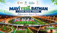 Batman’da Mavi Yeşil Dönem! 136 Dönümlük Park Açıldı