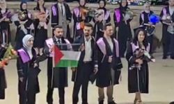 Mezuniyet töreninde Filistin'e destek: “Gazze’nin yanındayız”
