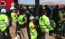 Derik'te, orman yangınlarına karşı farkındalık etkinliği
