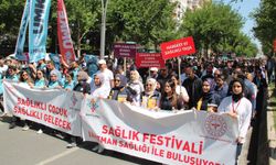 Batman'da sağlıklı yaşam için yürüyüş yapıldı