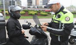Kask takmayan 475 bin 976 motosiklet sürücüsüne işlem yapıldı