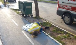 Otomobilden atılan kadın baygın bulundu