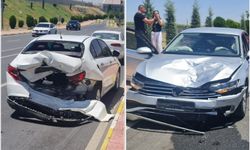 Batman'da trafik kazası maddi hasarla atlatıldı