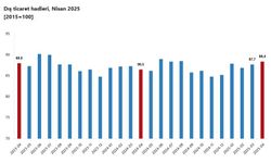 TÜİK: Dış ticaret haddi 1,9 puan arttı