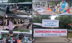 Gazze ve yetimler yararına kermes düzenlendi