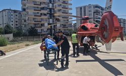 Ambulans helikopter felç geçiren hasta için havalandı