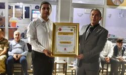 Sason Kaymakamı Furkan Başar’a Fahri Hemşehrilik Beratı