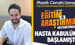 Plastik Rekonstrüktif ve Estetik Cerrahi Uzmanı Göreve Başladı