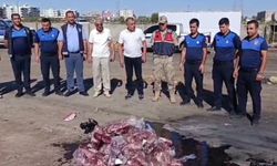 Sağlıksız et denetimi: 250 kilo et imha edildi