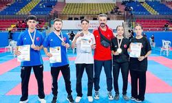 Karateciler Uluslararası Turnuvadan Madalyalarla Döndü