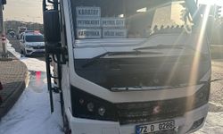 Seyir Halindeki Minibüste Yangın Paniği