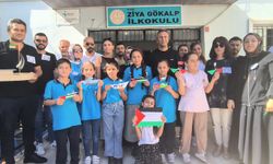 Batmanlı minikler, kağıt gemilerle Gazze'ye destek gönderdi