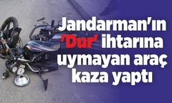 Batman'da Jandarman'ın 'Dur' ihtarına uymayan araç kaza yaptı