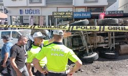 Freni arızalanan kamyon, 15 araca çarptı